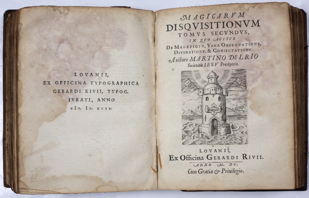 DELRIO, Martin (1551-1608), Jesuit Theologian Disquisitionum Magicarum, Vols 1-2 in one containing 4 - Image 2 of 3