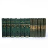 THACKERAY, William Makepeace, 'Works'. 11 vols. Belford Clarke & Co. Chicago 1882. 8vo. green tooled