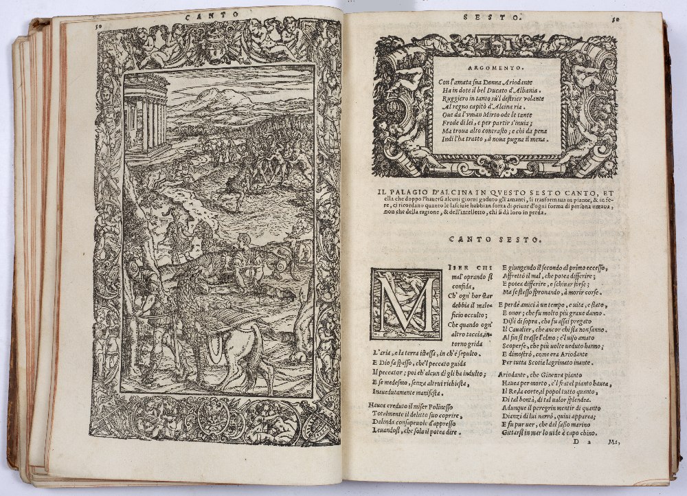 ARIOSTO, Ludovico, Orlando Furioso. A 16th century Italian Epic Poem in 46 cantos originally - Image 5 of 6