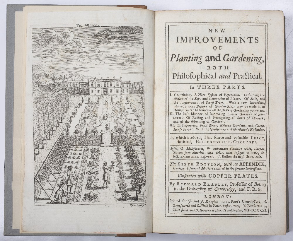 BRADLEY, Richard, New Improvements of Planting and Gardening both Philosophical and Practical. 6th - Image 2 of 3