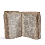 A 17TH CENTURY BIBLE printed by Robert Barker, London 1630. Disbound and for restoration. Sold as