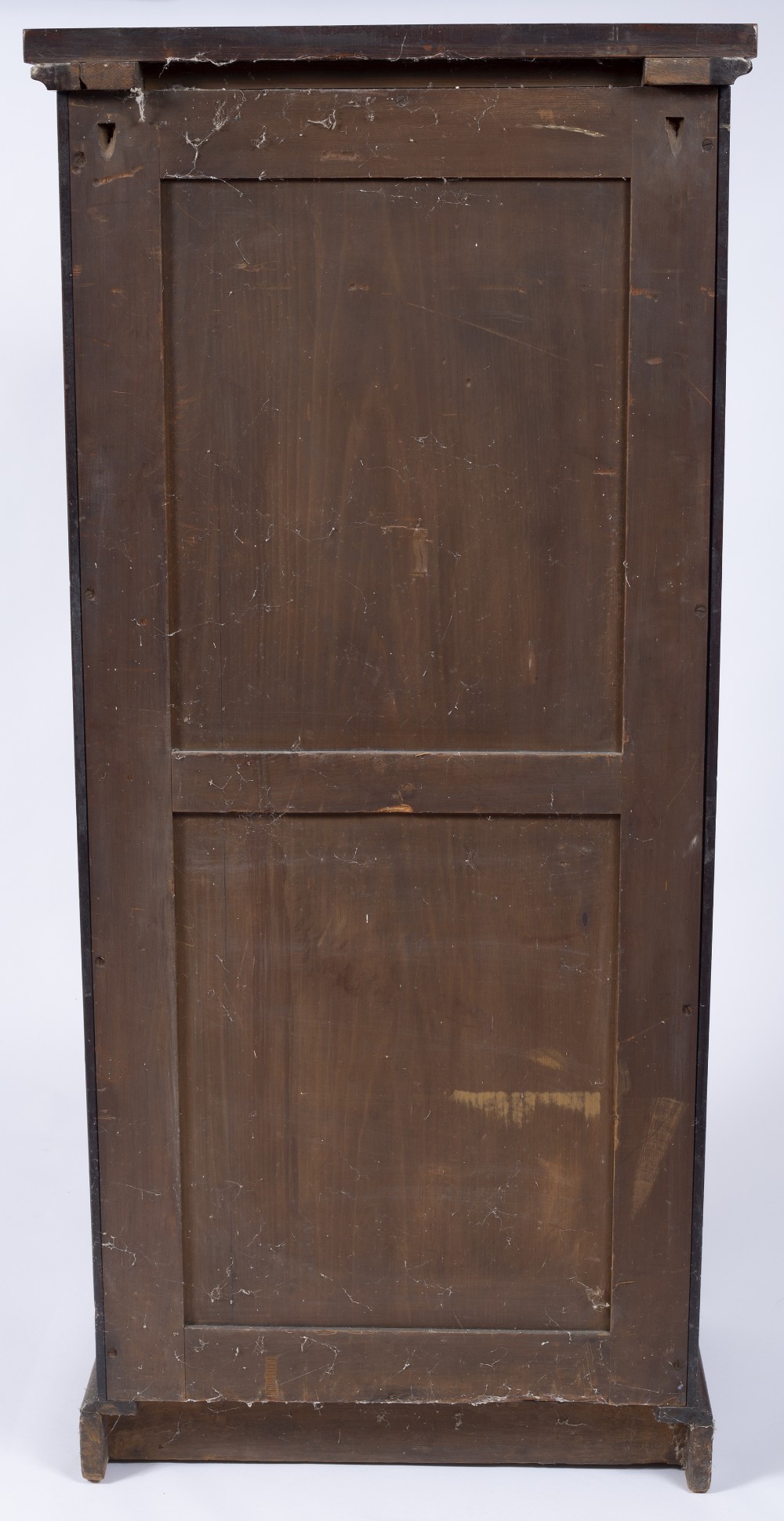 A VICTORIAN MAHOGANY WELLINGTON CHEST, having nine drawers, with locking stile, on plinth base, 65. - Image 3 of 4