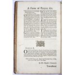 AN 18TH CENTURY PRAYER BOOK containing The Collects, Epistles and Gospels, to be used throughout the