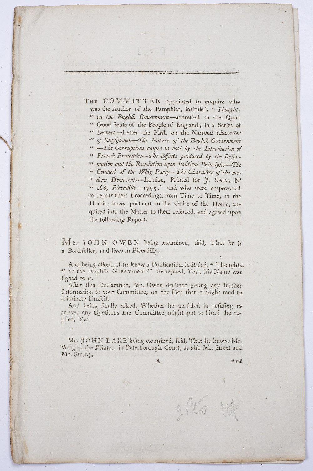 A GROUP OF 4 REPORTS:- Tortola (British Virgin Islands) Papers Relating to the Trial and Execution - Image 6 of 7