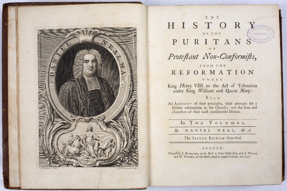 NEAL, Daniel, The History of the Puritans or Protestant Non-Conformists. 2 vols. Printed for J - Image 2 of 2