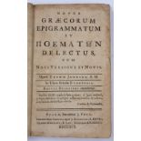 JOHNSON, Thomas, Novus Graecorum Epigrammatum, J Pote, Eton 1767. Full calf with 6th Earl Cowper b/p