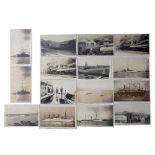A GROUP OF NINE LATE 19TH/EARLY 20TH CENTURY SMALL (125 X 85MM) PHOTOGRAPHS/POSTCARDS inc. Lord