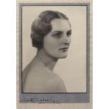 DOROTHY WILDING (1893-1976), English Portrait Photographer Portrait of a young lady, signed on the