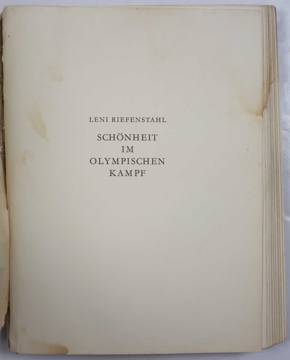 OLYMPIC INTEREST:- RIEFENSTAHL, Leni (1902-2003) 'Schönheit im Olympischen Kampf mit zahlreichen - Image 2 of 8