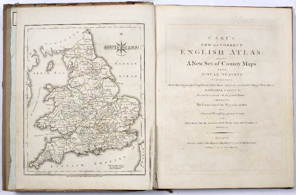 CARY, John, Cary's New and Correct English Atlas: being a New Set of County Maps from Actual - Image 2 of 5