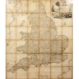 THOMAS KITCHIN 'South Britain or England and Wales', engraved map in thirty six sections, the