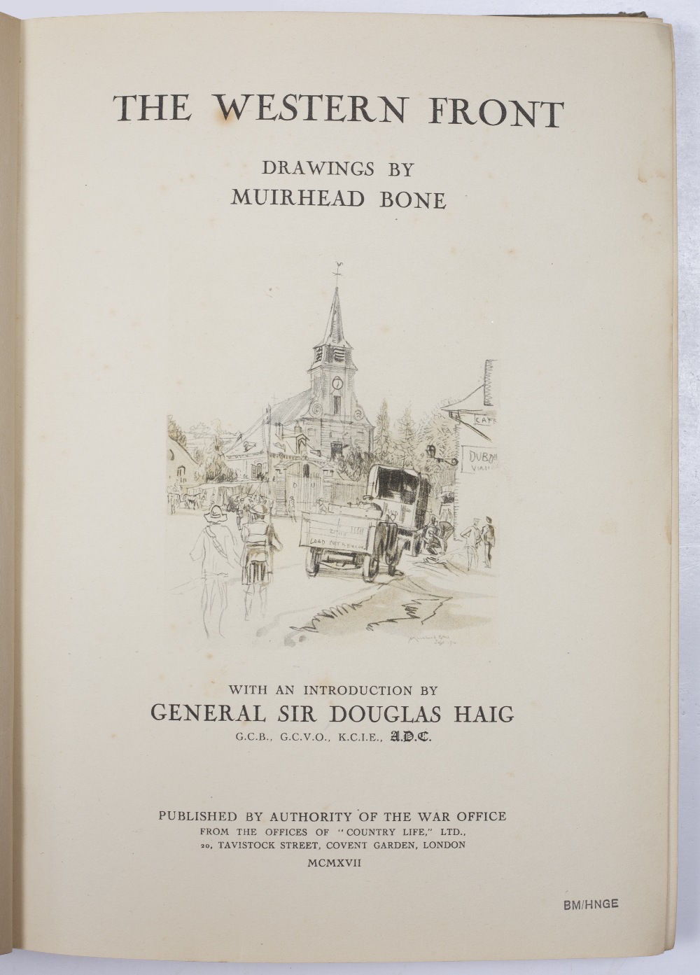 BONE, Sir Muirhead (1876-1953), Illustrator, 'The Western Front' with intro. by General Sir