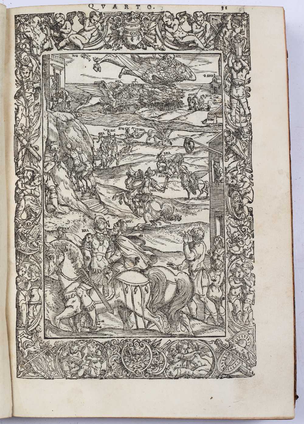 ARIOSTO, Ludovico, Orlando Furioso. A 16th century Italian Epic Poem in 46 cantos originally - Image 4 of 6