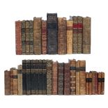 BINDINGS: A collection of c35 Antiquarian leather books, poetry, general literature etc (c35)