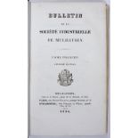 Bulletin de la Société Industrielle de Mulhausen. Vols. 1-16 (1836-1842) with plates. 1/2 calf and
