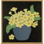 John Hall Thorpe (1874-1947) Primroses, 1922 signed in pencil (in the margin) woodcut 18 x 17cm.