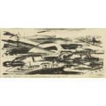 Renata (20th Century) Rush Hour, 1949 indistinctly signed, titled, and dated (lower) lithograph 11 x