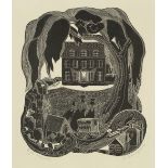Lettice Sandford (1902-1993) Eye Manor signed and titled (in pencil) wood engraving 38 x 27cm.