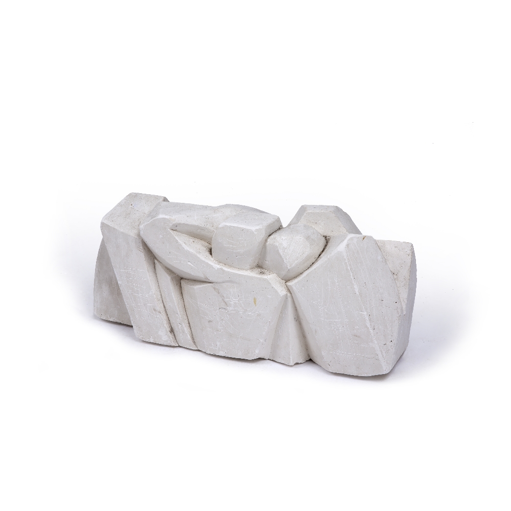 Manner of Robert Adams (1917-1984) Abstract maquette, circa 1960 plaster 85cm across.