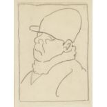 William Nicholson (1872-1949) Figure wearing a hat lithograph 23 x 16cm.