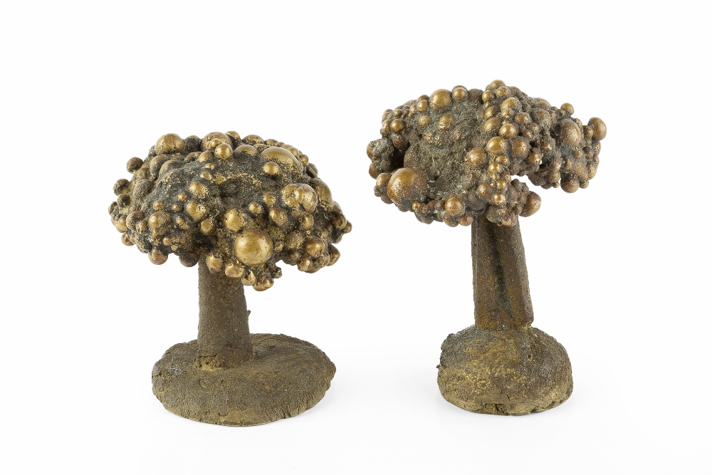 Geoffrey Clarke (1924-2014) Two tree forms, 1974 both with impressed mark bronze 8.5cm and 7cm