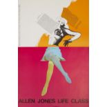 Allen Jones (b.1937) Life Class, 1968 exhibition poster for Editions Alecto Ltd, London offset