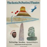 David Hockney (b.1937) Santa Fe Festival Theatre, 1981 exhibition poster offset lithograph published