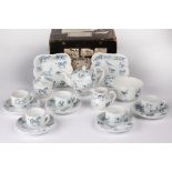 A Victorian Copeland child's teaset decorated with various animals, horses, zebras, rabbits, dogs,