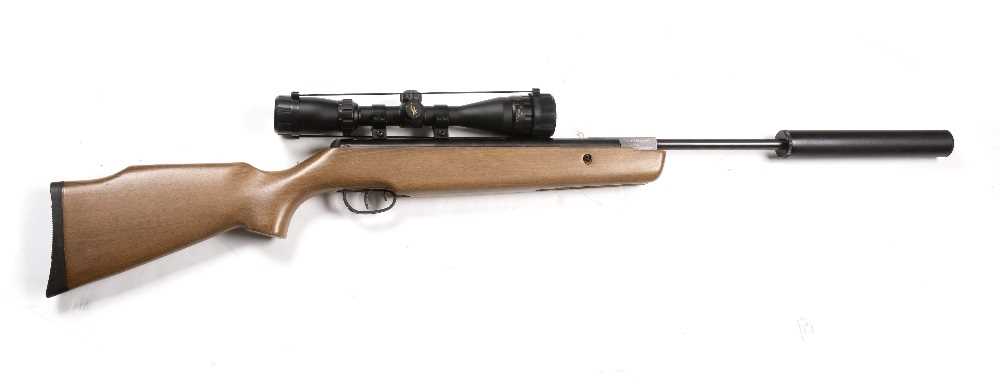 A 22 air rifle with a Browning 3-9 x 40 lens, a silencer and an SMK case, 115.5cm in lengthCondition - Image 2 of 8