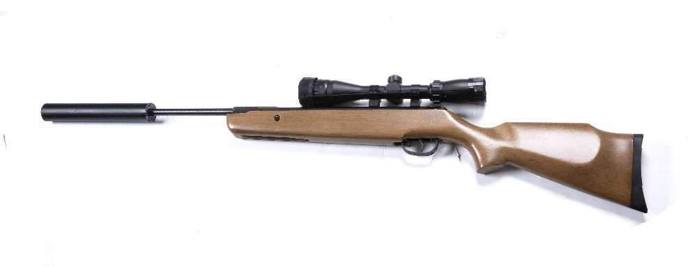 A 22 air rifle with a Browning 3-9 x 40 lens, a silencer and an SMK case, 115.5cm in lengthCondition - Image 3 of 8