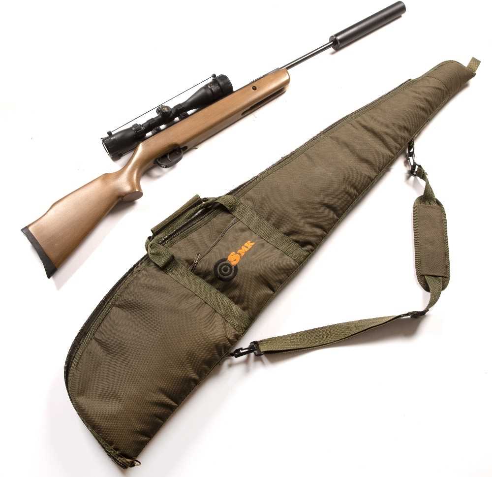 A 22 air rifle with a Browning 3-9 x 40 lens, a silencer and an SMK case, 115.5cm in lengthCondition - Image 5 of 8