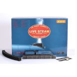 A Hornby 00 gauge live steam locomotive Mallard complete with most original packaging but lacking
