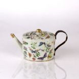 Famille rose teapot and cover Chinese, 19th Century decorated to the exterior with colourful