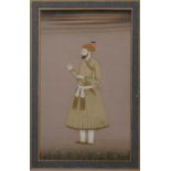 Ustad Haji Muhammad Sharif (1889-1978) 'Shah-in-Shah, Jehan, Emperor of India' painting on paper,