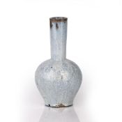 Shiwan glaze vase Chinese, 19th Century of baluster form with a turquoise colour glaze, 30cm high