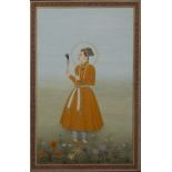 Ustad Haji Muhammad Sharif (1889-1978) 'Prince Dara Shikoh' painting on paper, signed lower