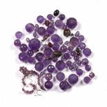 Collection of amethyst beads Chinese of varying sizes Condition: at present, there is no condition