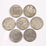 Group of old coins Chinese to include Tai Ching Ti Kuo silver coin, Hu Peh province one tael and