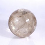 Large rock crystal sphere the crystal material carved into a sphere, 13cm across Condition: