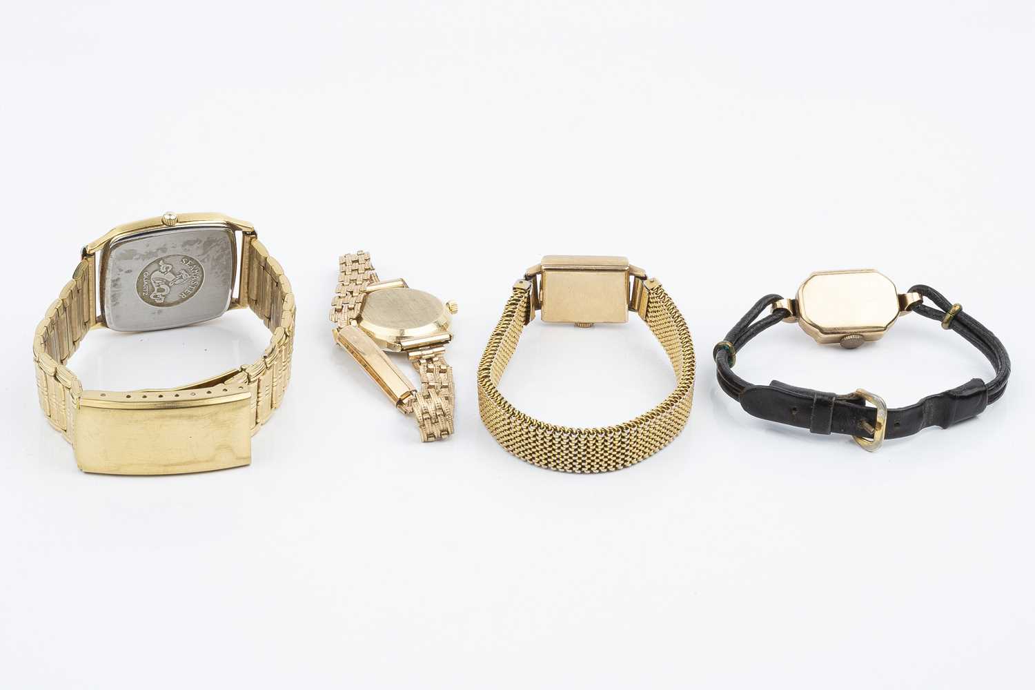 A collection of wristwatches, comprising a gentleman's gilt metal cased 'Seamaster quartz' - Image 2 of 2