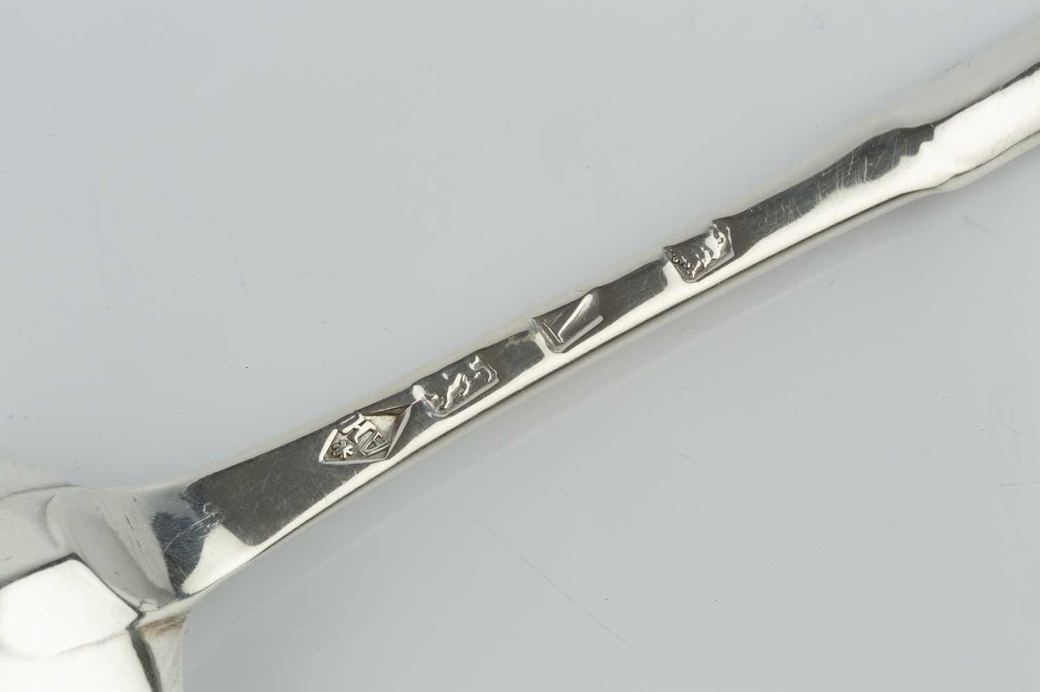 A George II silver marrow scoop/spoon, by Ann Hill, London 1735, 22cm long, 1.5oz - Image 2 of 2