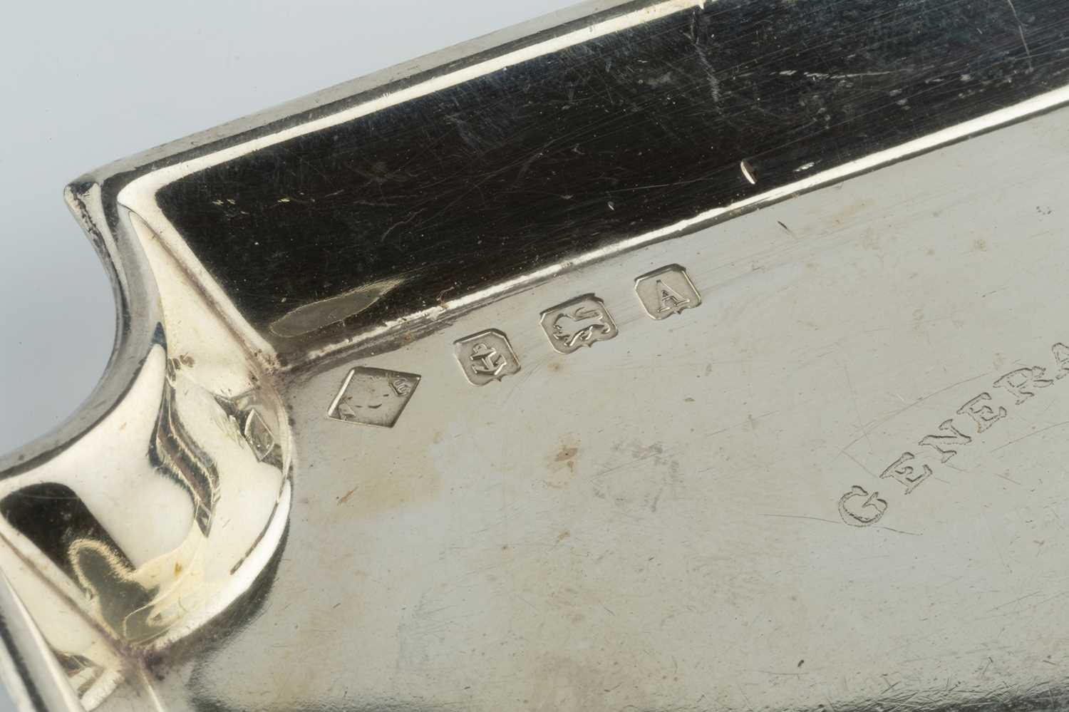 Of Great Western Railway Interest: A silver rectangular small tray, with re-entrant corners, with - Image 2 of 2