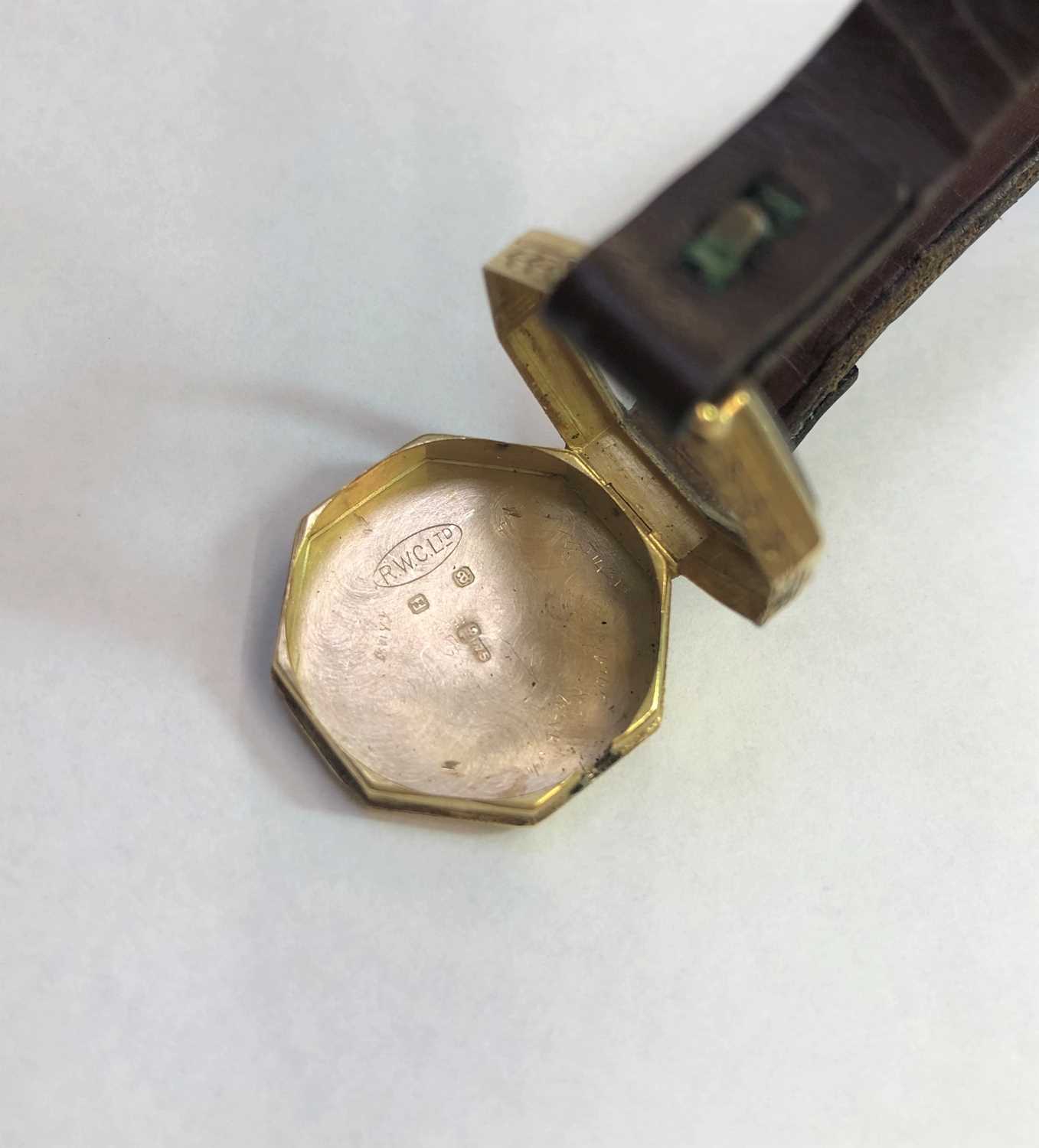 A lady's 18ct gold cased wristwatch by Rolex, the octagonal silvered dial with stylized Arabic - Image 7 of 7