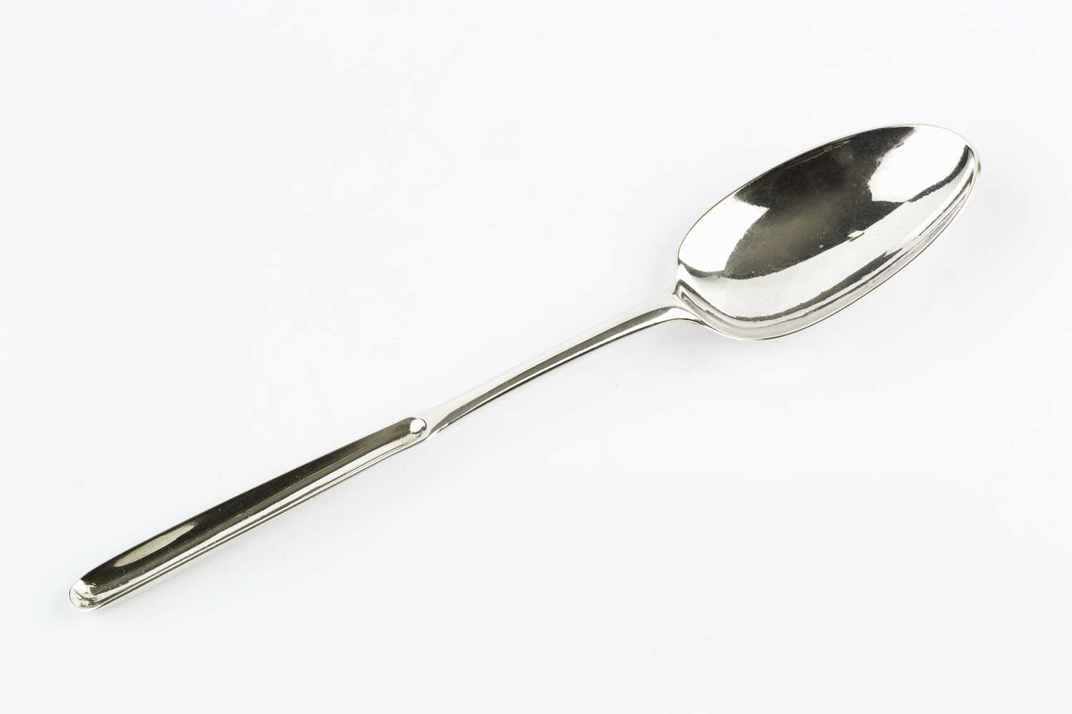 A George II silver marrow scoop/spoon, by Ann Hill, London 1735, 22cm long, 1.5oz