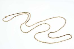 A 9ct gold fancy-link long chain, with London import marks for 1976, length 154cmCondition report: