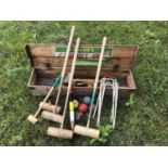 An old croquet setCondition report: In used condition
