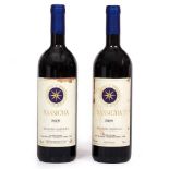 Italian Two bottles of Sassicaia Bolgheri Tuscany Italy 2009 (2)Condition report: At present,