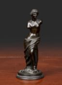 A small bronze sculpture after the antique of Venus de Milo, 13.5cm highCondition report: In good