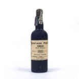 A single bottle of 1963 Vinhos Borges vintage portCondition report: Level at base of neck, wax