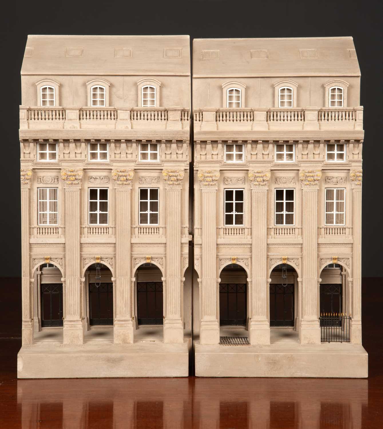 A plaster architectural model by Timothy Richard of Bath, depicting Spencer House, London, one of - Image 3 of 4